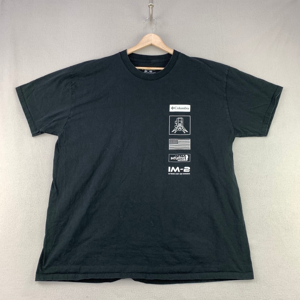 Columbia IM-2 Intuitive Machines T-Shirt Mens XXL Moon Mission NASA Graphic Tee